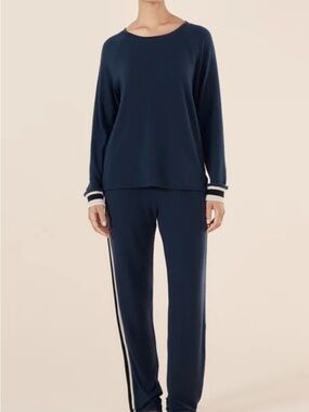 NWT in Box- Gingerlilly Alison lounge Top and bottoms (2 piece) - Navy